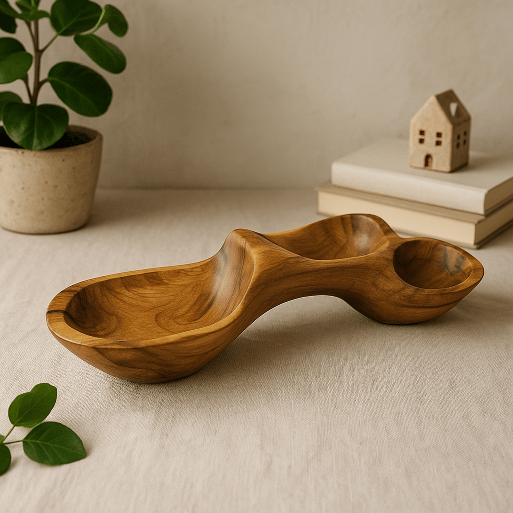 Teak Root Decorative Bowl 40cm - SHAMTAM.COM