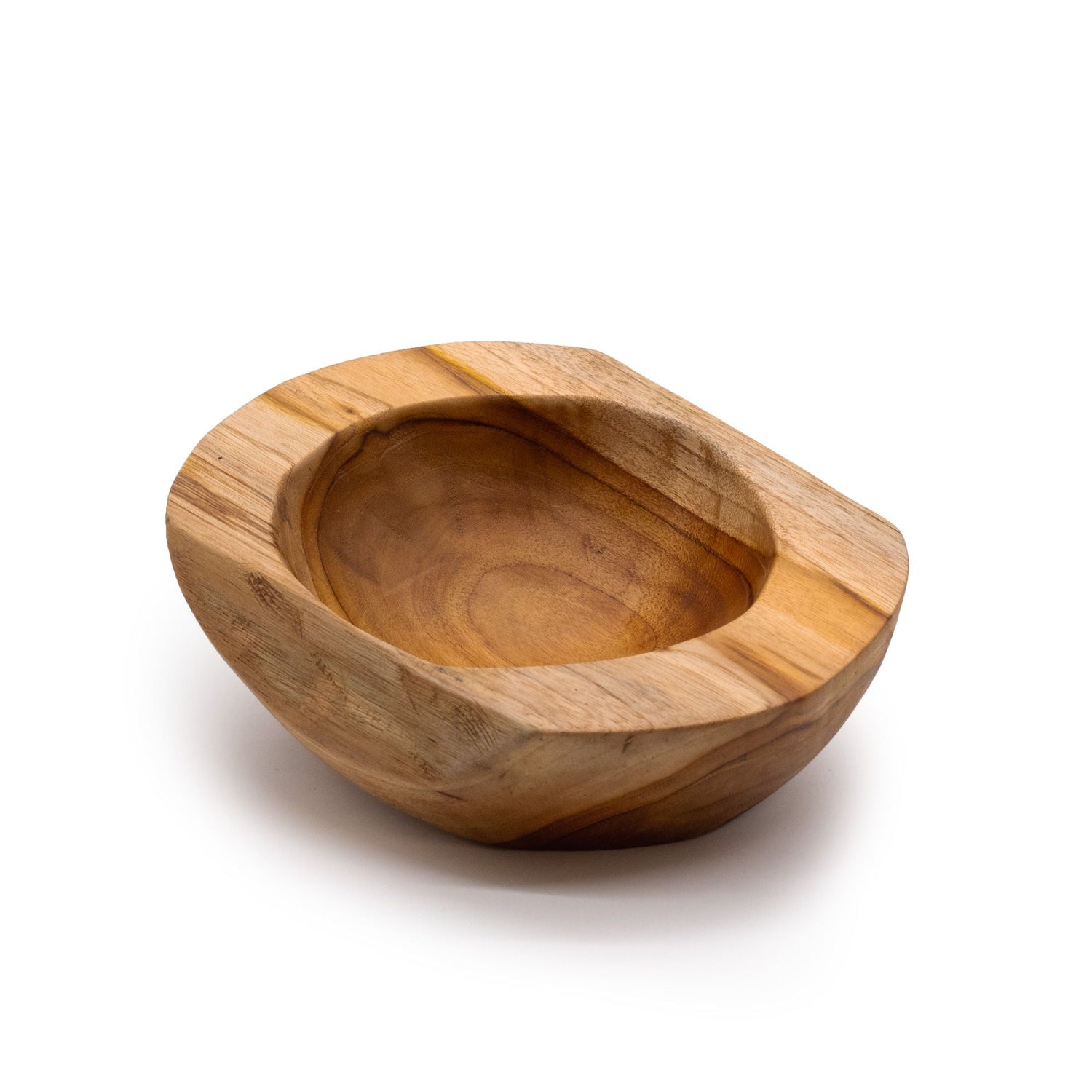 Teak Wood Serving Bowl 20 x 7 cm - SHAMTAM.COM