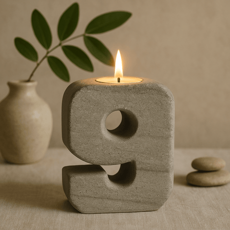 Tealight Candle Holder Granite - SHAMTAM.COM