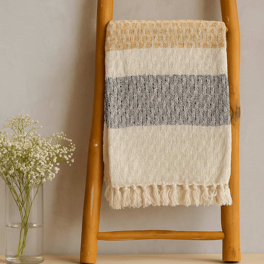 Throw Blanket Boho 125x150cm Mellow Mattala - SHAMTAM.COM