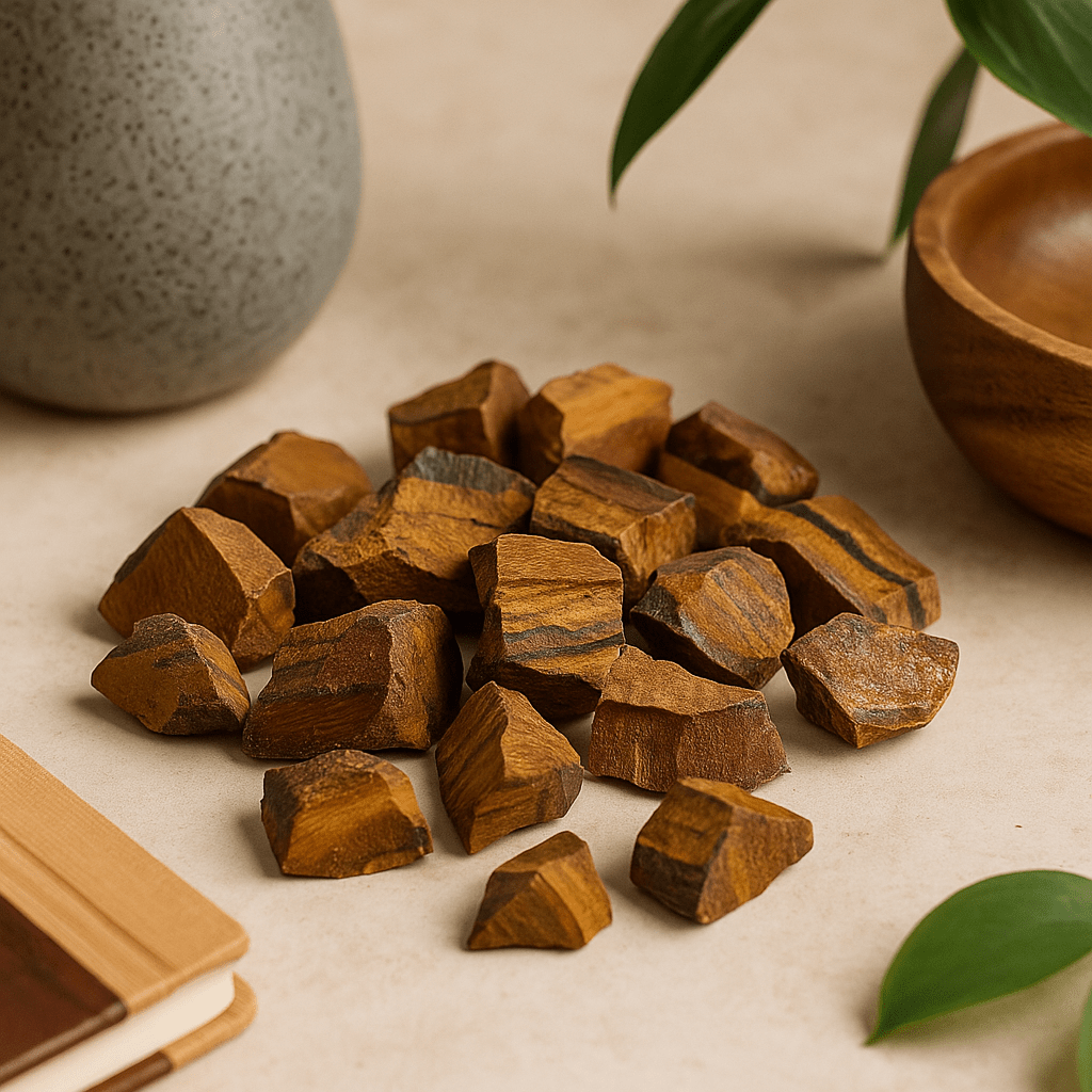 Tiger Eye Raw Crystals 500g - SHAMTAM.COM