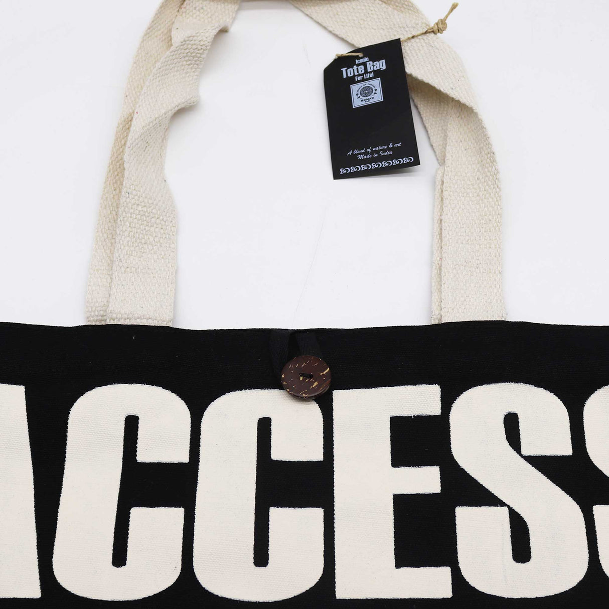 Tote Bag Access All Areas Black Natural 10oz - SHAMTAM.COM