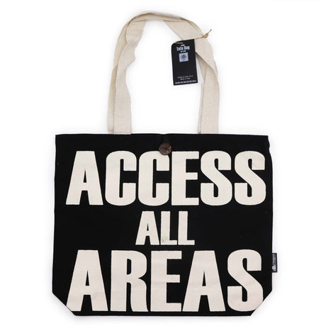 Tote Bag Access All Areas Black Natural 10oz - SHAMTAM.COM