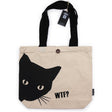 Tote Bag Black Cat Natural 10oz - SHAMTAM.COM