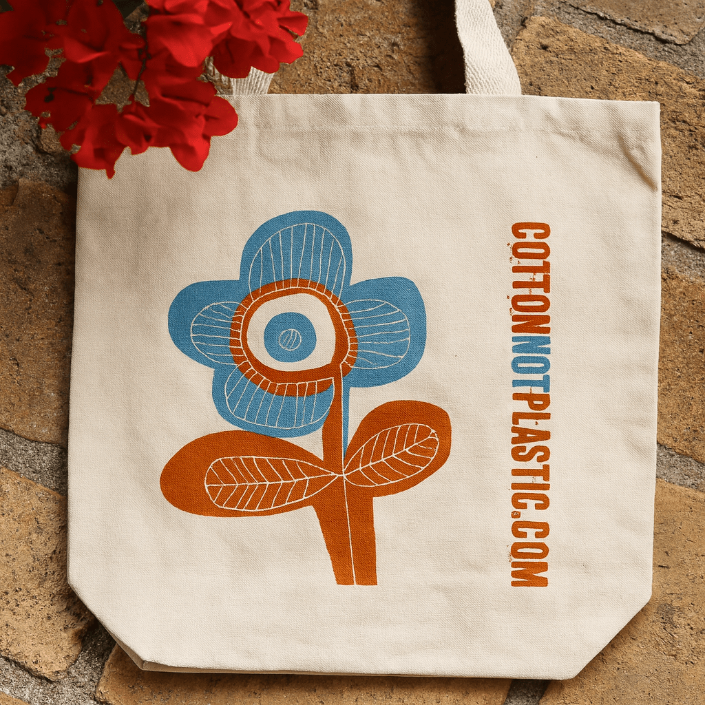 Tote Bag Bright Floral, 4 Colors - SHAMTAM.COM