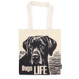 Iconic Basic Tote Bag - Dog's Life - Natural 4oz - SHAMTAM.COM