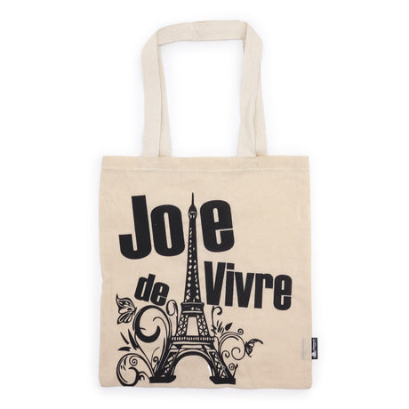 Iconic Basic Tote Bag - Joie de Vivre - Natural 4oz - SHAMTAM.COM