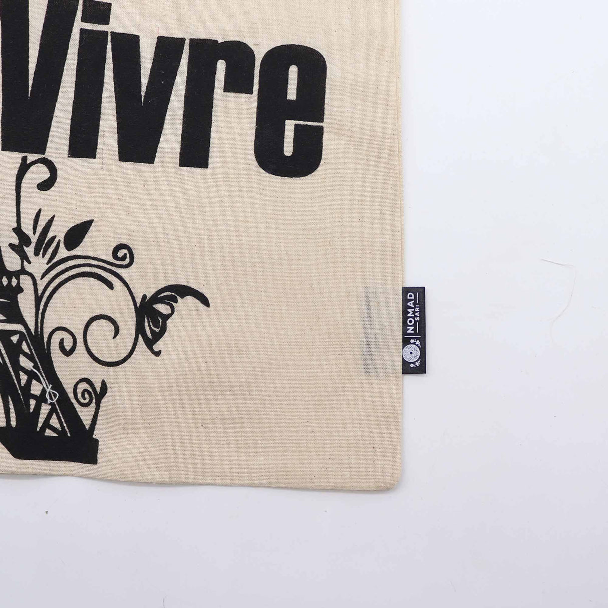 Iconic Basic Tote Bag - Joie de Vivre - Natural 4oz - SHAMTAM.COM