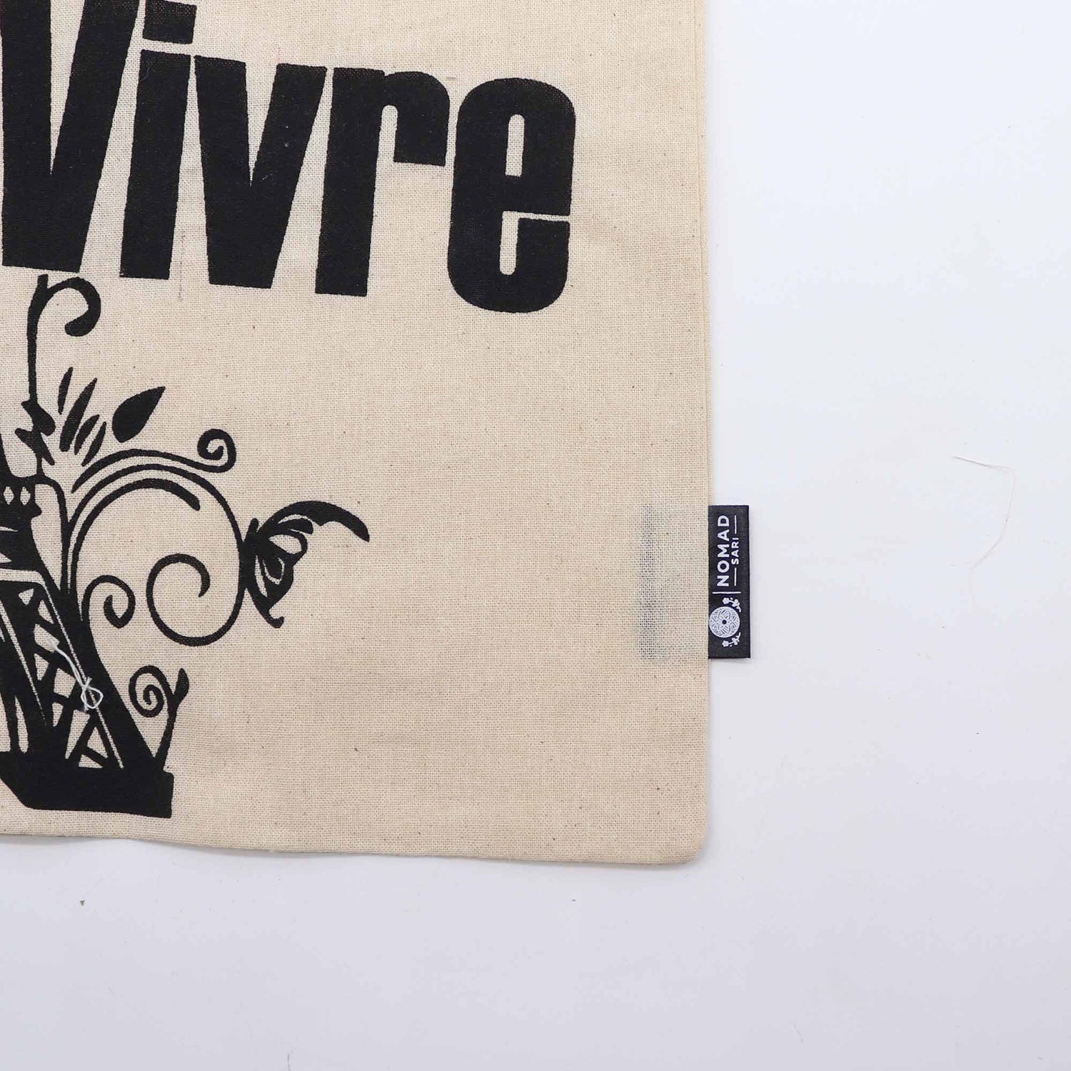 Iconic Basic Tote Bag - Joie de Vivre - Natural 4oz - SHAMTAM.COM
