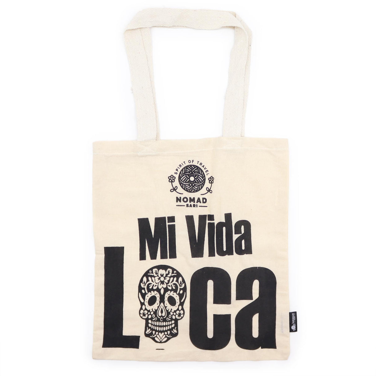 Iconic Basic Tote Bag - Mi Vida Loca - Natural 4oz - SHAMTAM.COM