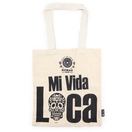 Iconic Basic Tote Bag - Mi Vida Loca - Natural 4oz - SHAMTAM.COM