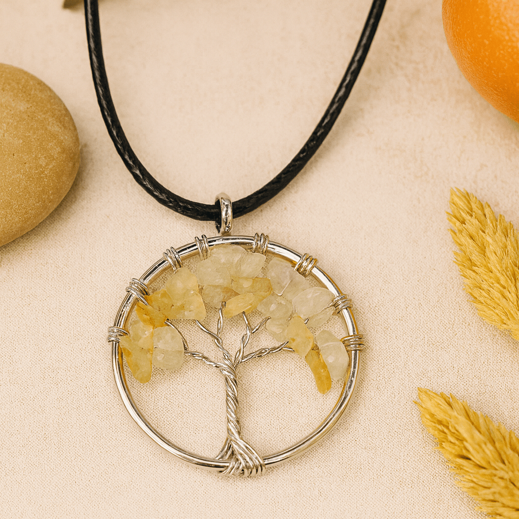 Tree of Life Pendant Carnelian Gemstone - SHAMTAM.COM