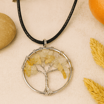 Tree of Life Pendant Carnelian Gemstone - SHAMTAM.COM