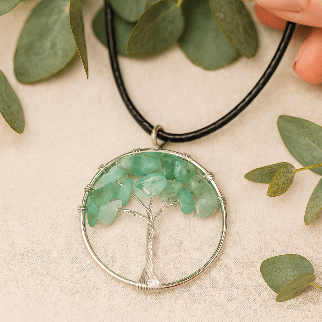 Tree of Life Pendant Jade - SHAMTAM.COM