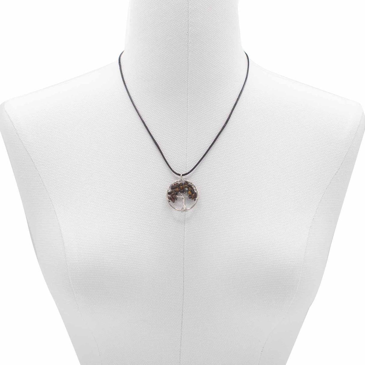 Tree of Life Pendant - Tiger Eye - SHAMTAM.COM