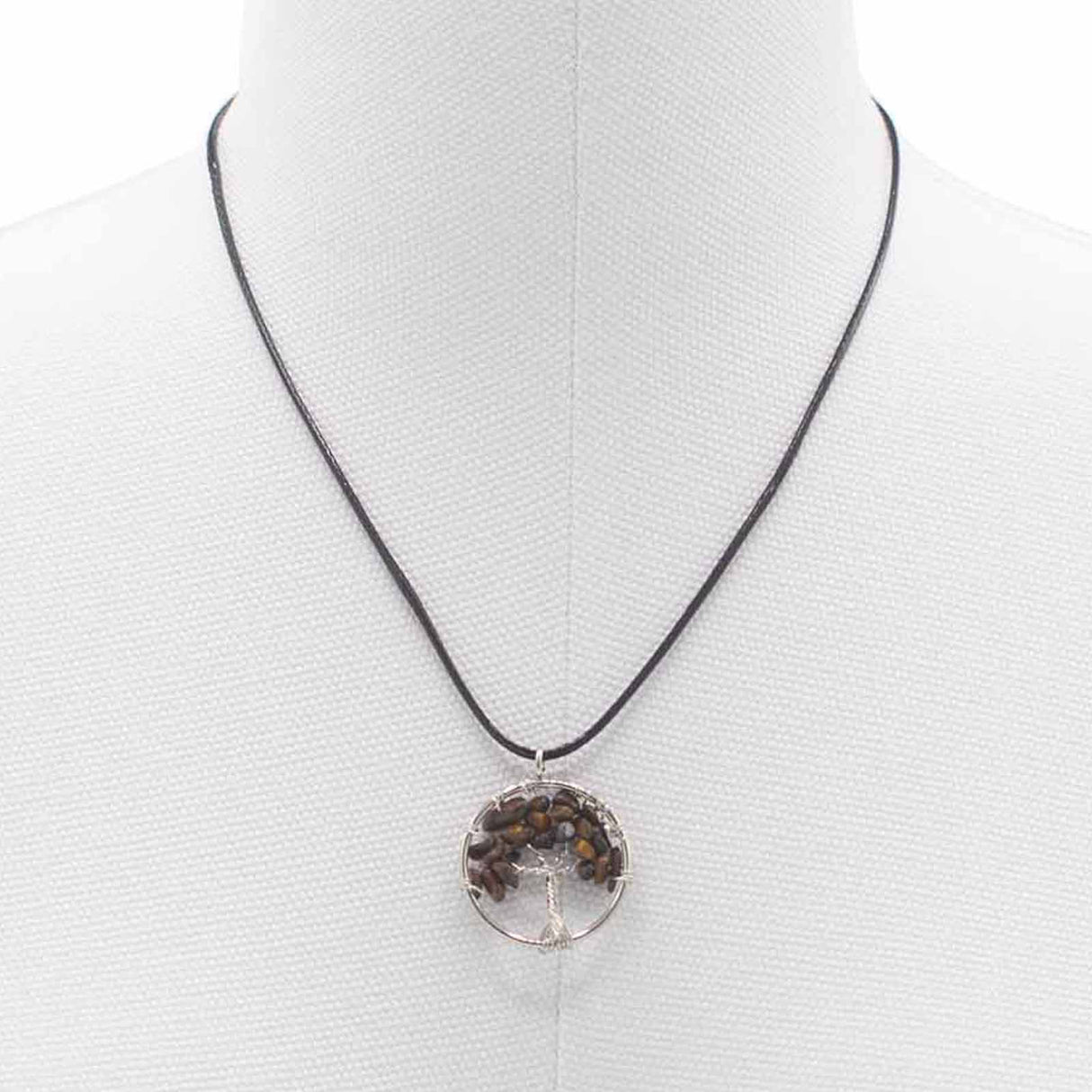 Tree of Life Pendant - Tiger Eye - SHAMTAM.COM