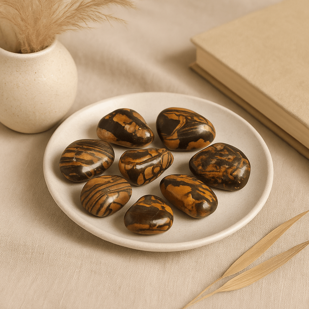 Tumbled Stones Large African Picture Nguni - 6 Pieces - SHAMTAM.COM