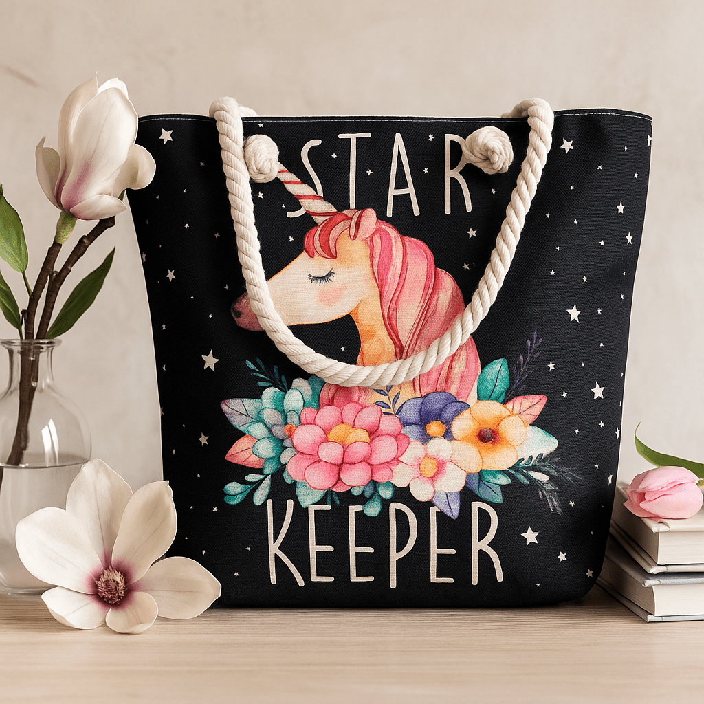 Unicorn Rope Handle Bag Star Keeper - SHAMTAM.COM