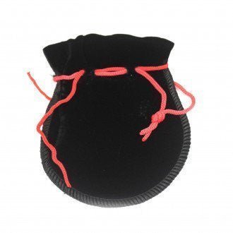 Quality Gothic Velvet Pouch - Black 12x8cm - SHAMTAM.COM