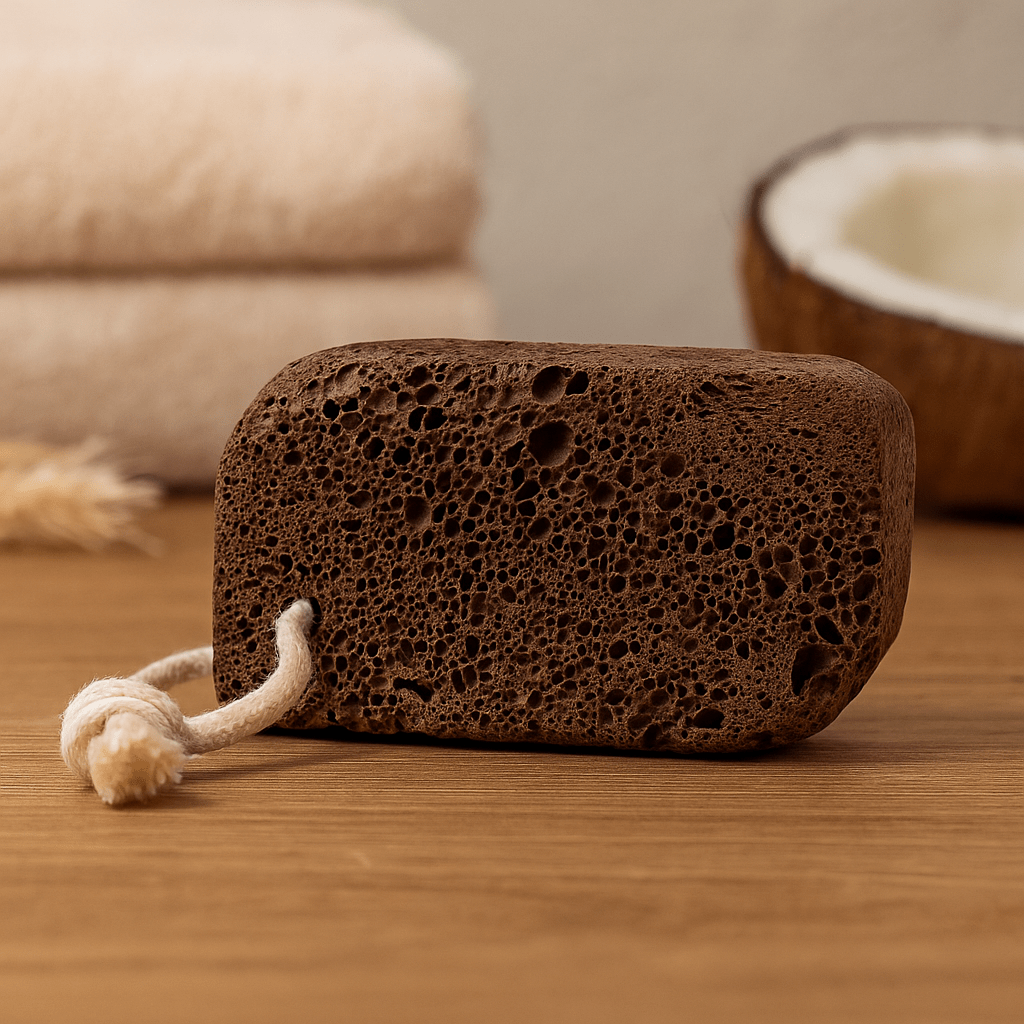 Volcanic Lava Foot Stone, Lemon Shape - SHAMTAM.COM