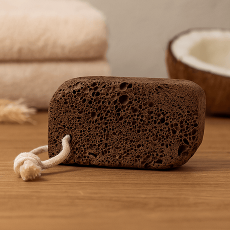 Volcanic Lava Foot Stone, Lemon Shape - SHAMTAM.COM