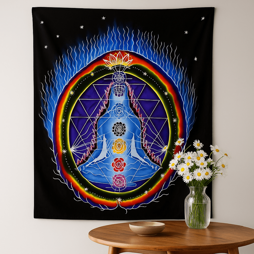 Wall Art Chakra Connections 106 x 90 cm - SHAMTAM.COM