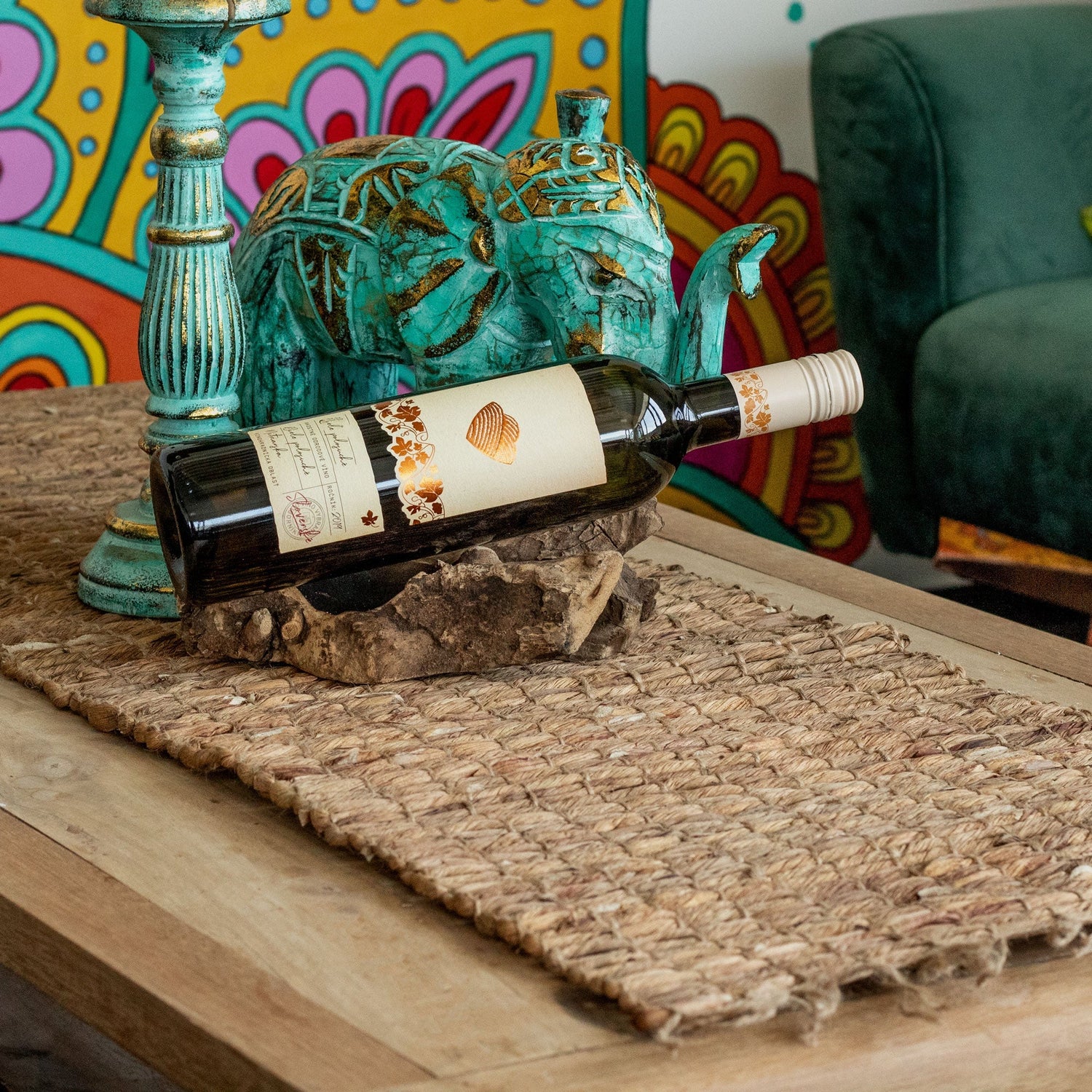 Water Hyacinth Table Runner - Robusta And Fringe - 150cm - SHAMTAM.COM