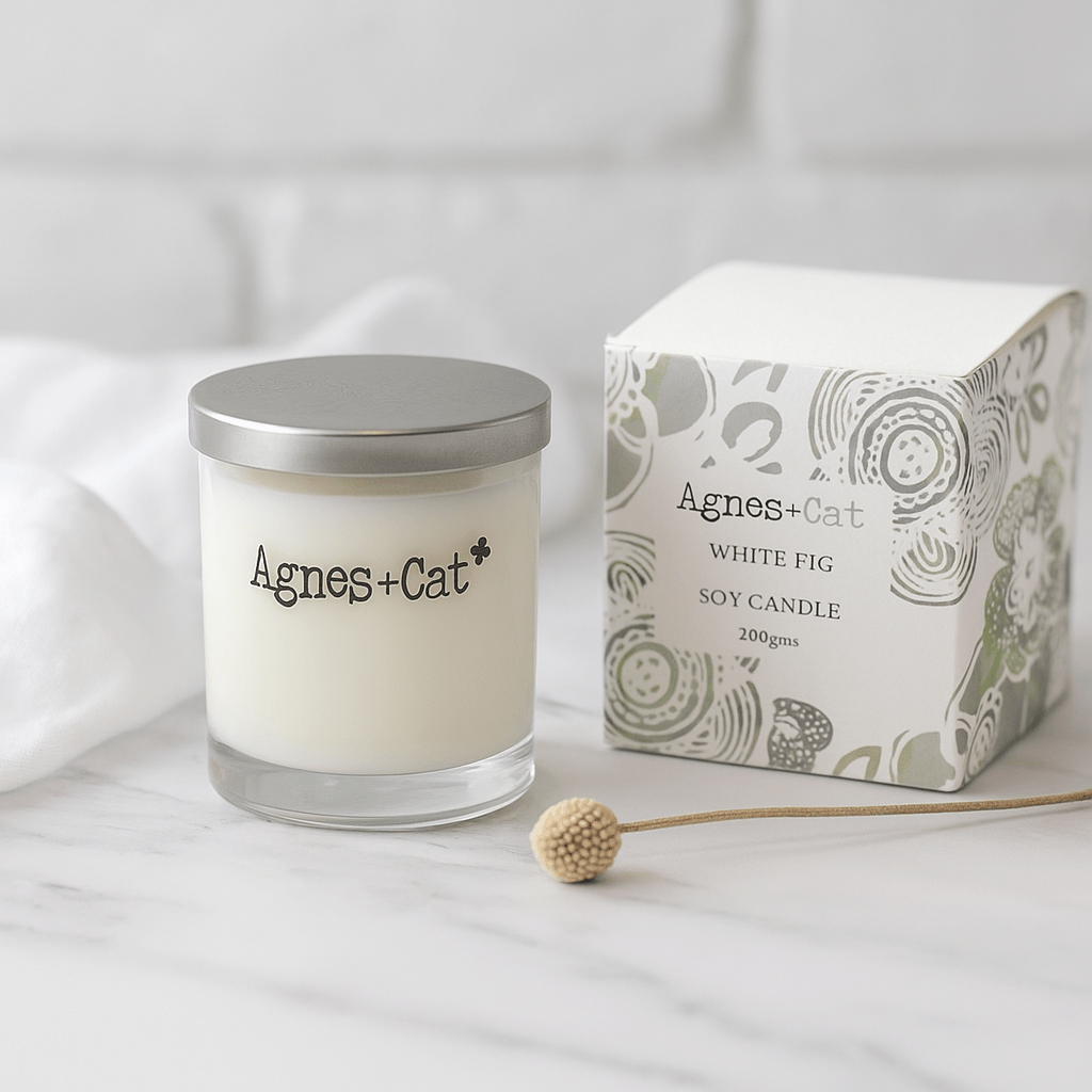 White Fig Scented Soy Votive Candle - SHAMTAM.COM