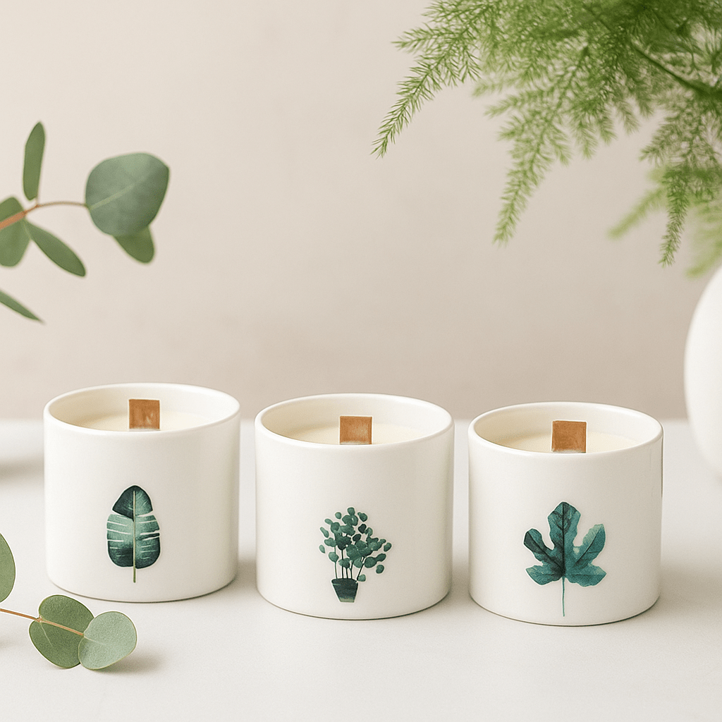 Wild Jasmine Scented Candle Soy Wax Wooden Wick - SHAMTAM.COM