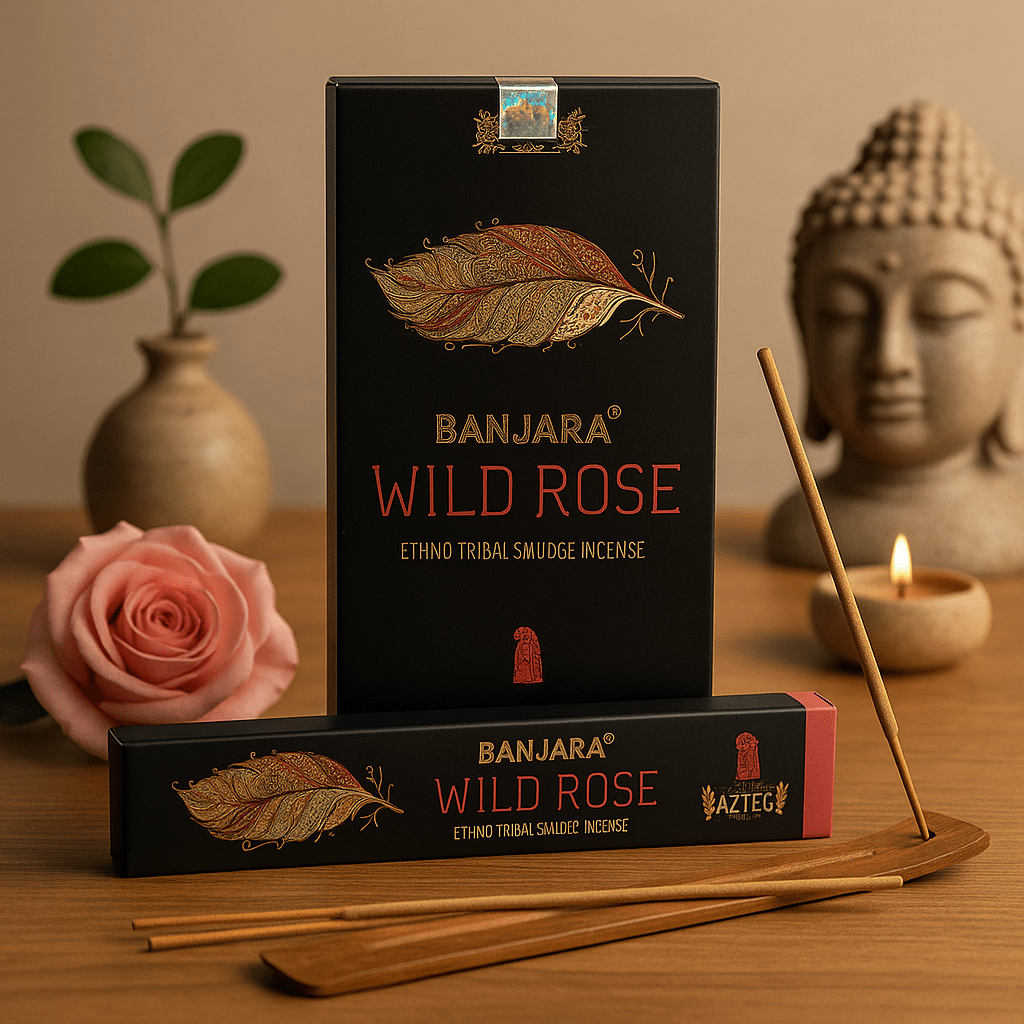 Wild Rose Incense Sticks, Banjara - SHAMTAM.COM
