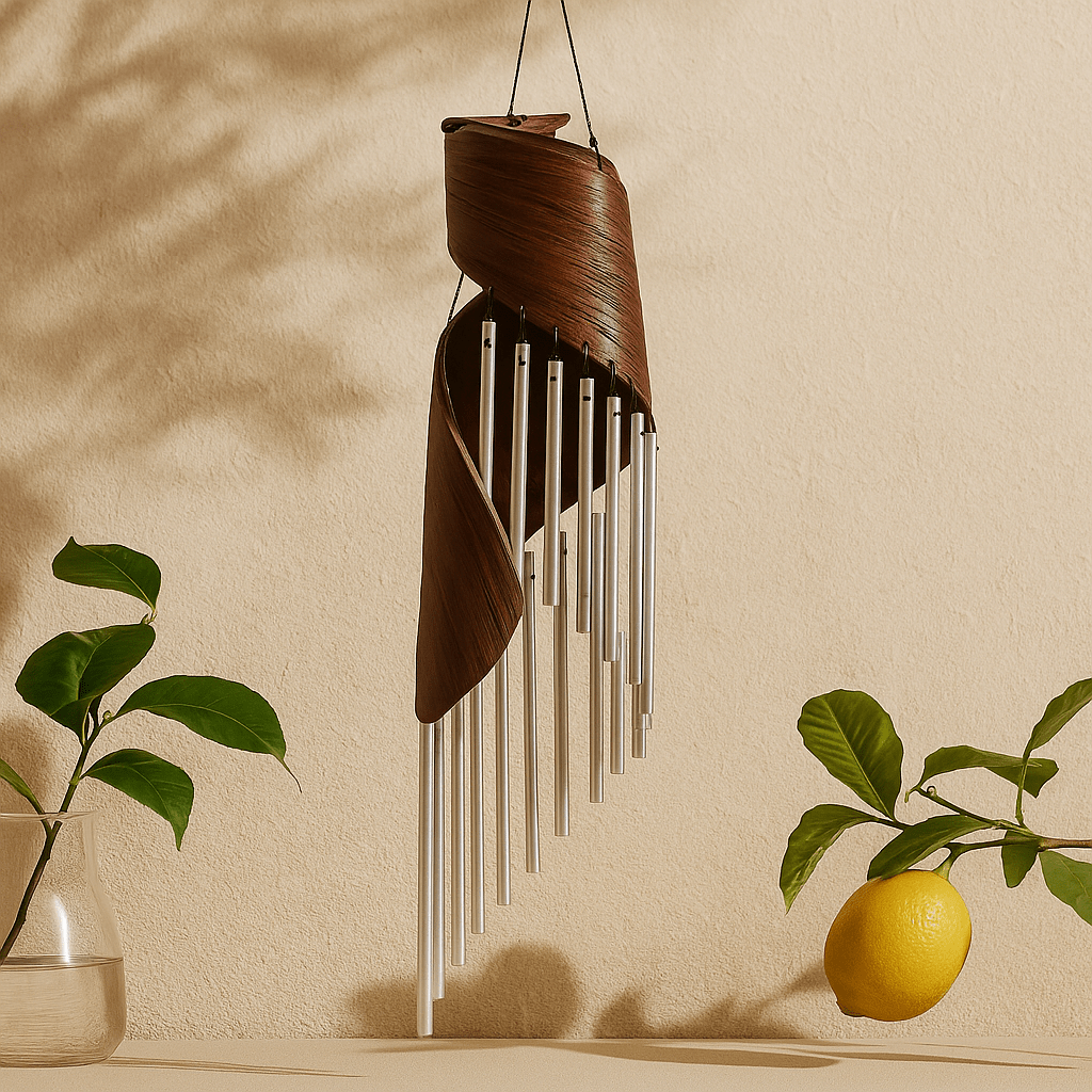 Wind Chimes Coconut Leaf Chocolate - SHAMTAM.COM