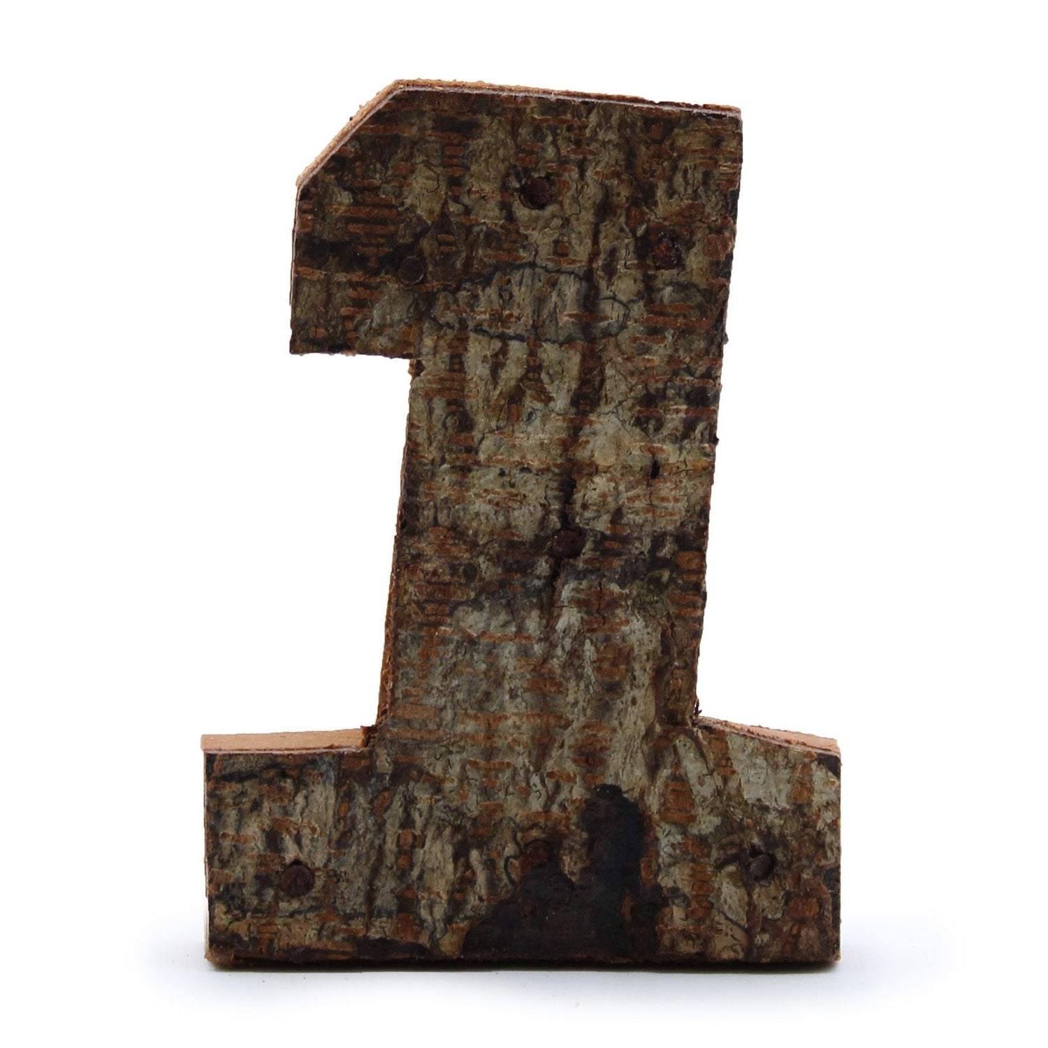 Wooden Bark Number 1, 7 cm - SHAMTAM.COM