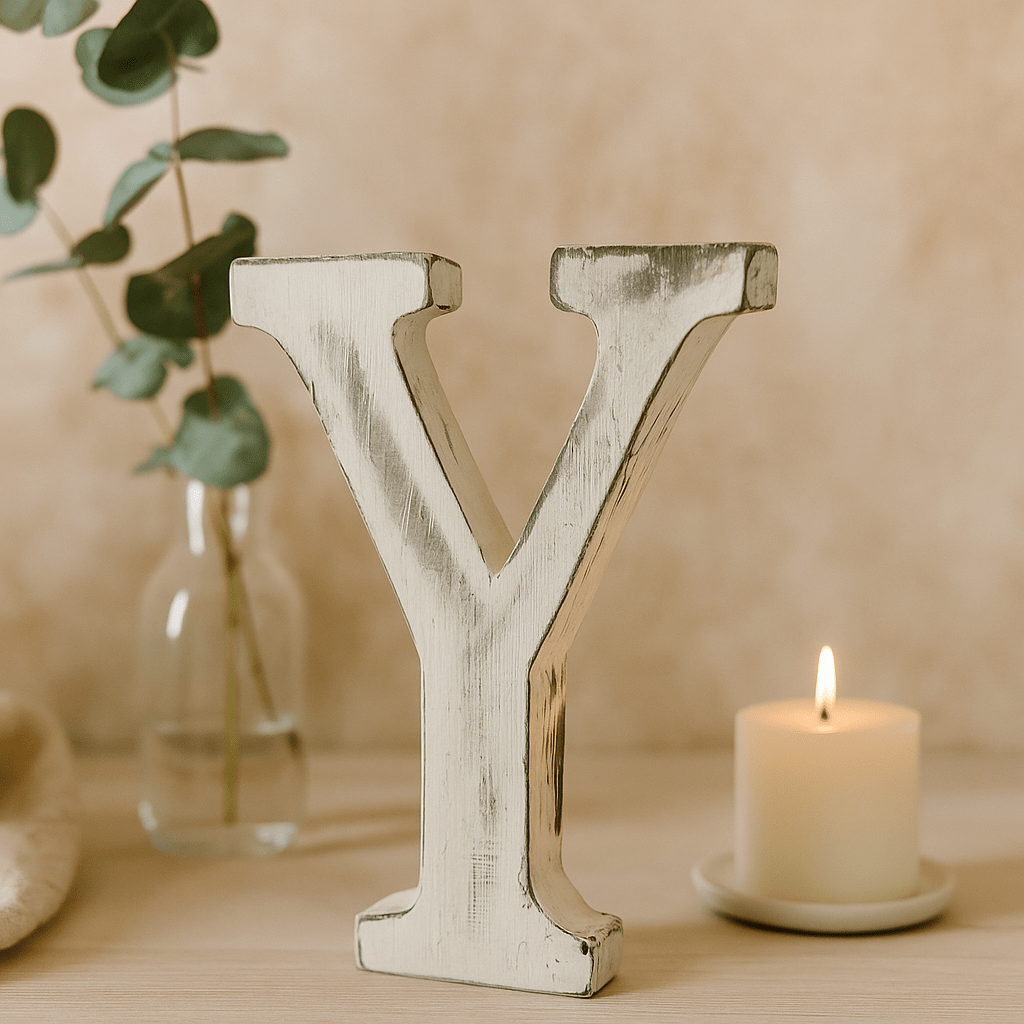Wooden Letter Y - SHAMTAM.COM