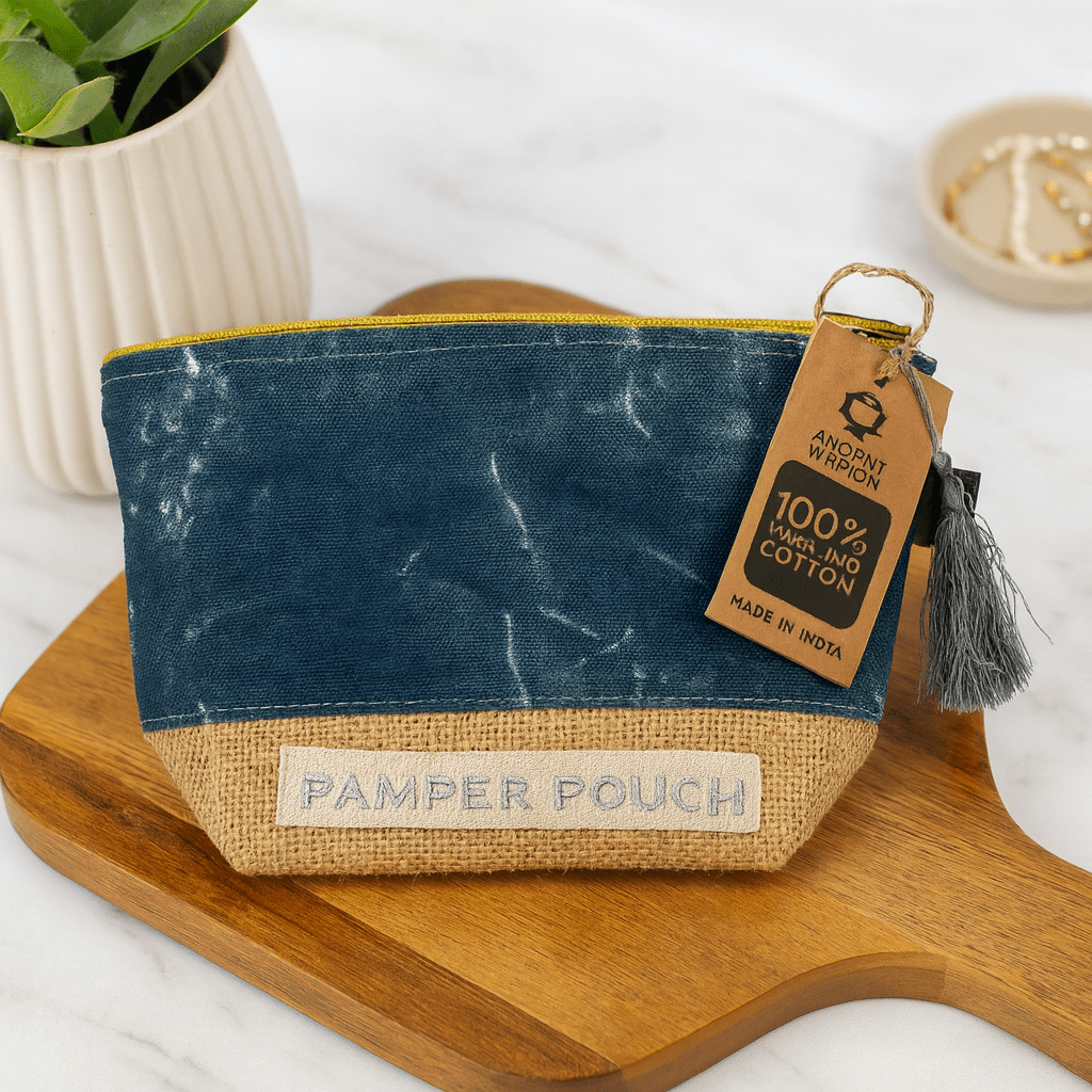 Zipper Pouch - Charcoal Stonewash - SHAMTAM.COM