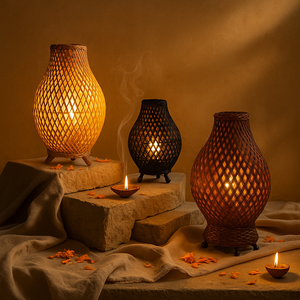 Rattan Lampen