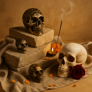 Totenkopfstatuen