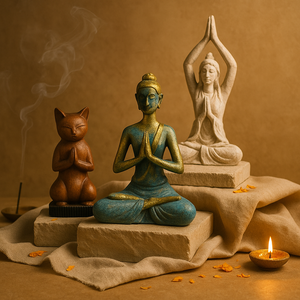 Yoga-Statuen