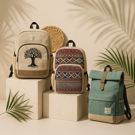 Boho Backpacks - Hemp & Cotton Designs from India & Nepal - SHAMTAM