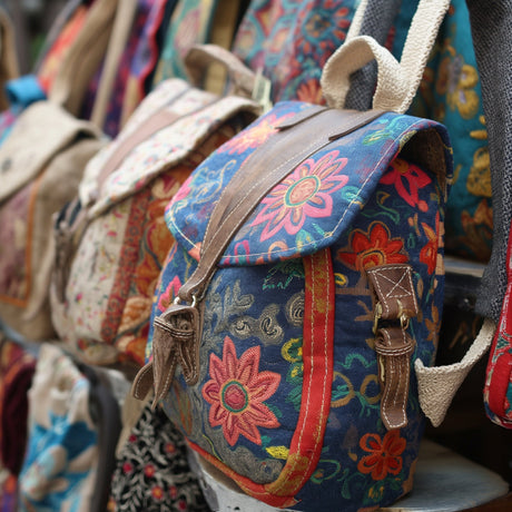 Boho Backpacks - Hemp & Cotton Designs from India & Nepal - SHAMTAM