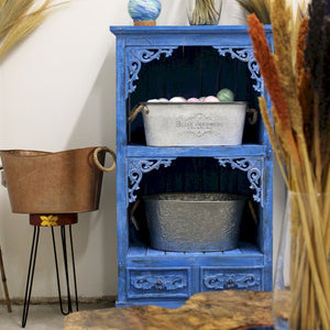 Tocador de baño estilo boho