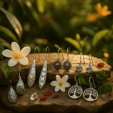 Boho Earrings - Silver & Gold Spiritual Amulets - SHAMTAM
