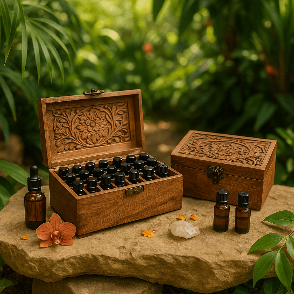 Essential Oil Boxes — Wooden Storage | SHAMTAM