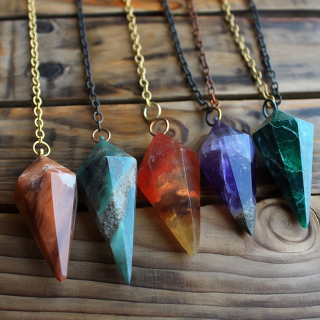Pendulums - Natural Gemstone & Chakra Tools - SHAMTAM