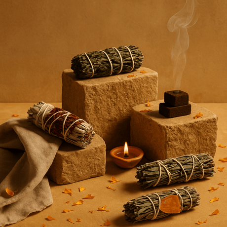 Smudge Sticks - Natural Sage, Palo Santo, Juniper & More - SHAMTAM