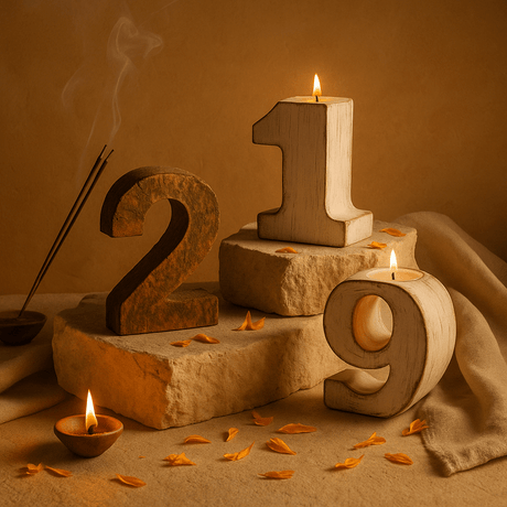 Wooden Numbers - SHAMTAM