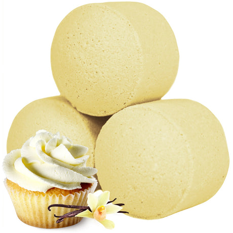 10 Bath Bombs - Vanilla Cup Cake - SHAMTAM.COM