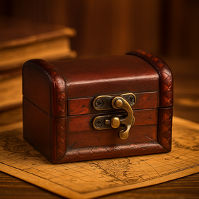 Leather Effect Colonial Boxes Medium, Decorative Box