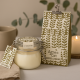 Coffee and Walnut Scented Soy Wax Jar Candle