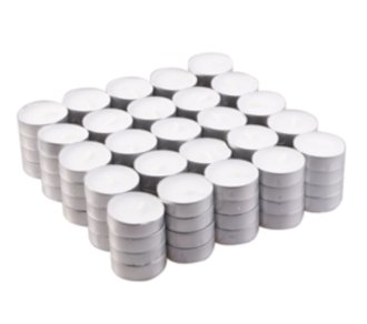 100x Unscented Tealight (4hr) - SHAMTAM.COM