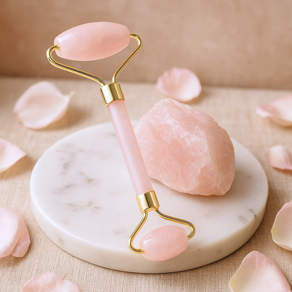Rozenkwarts Gezichtsroller Gezichtsmassager